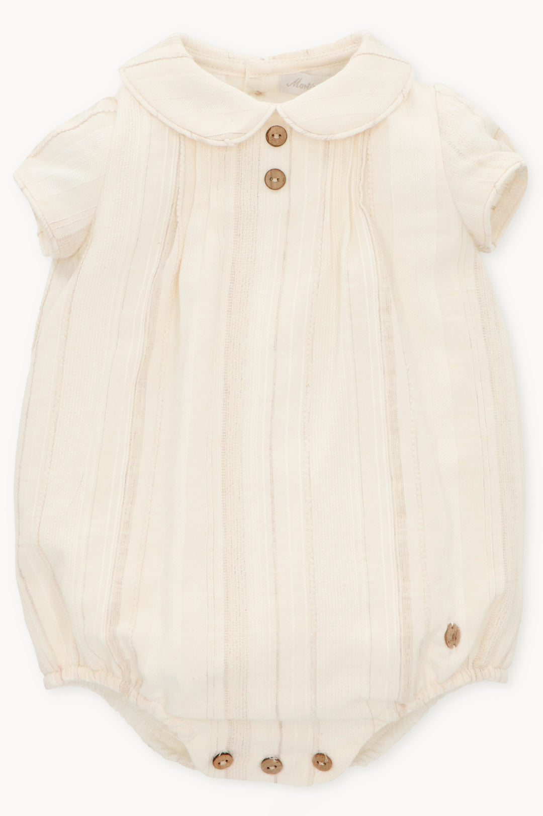 Martín Aranda "Robin" Cream Cotton Romper | Millie and John