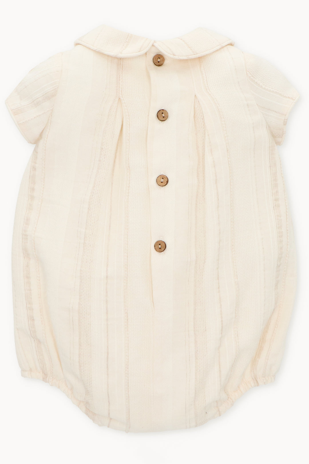 Martín Aranda "Robin" Cream Cotton Romper | Millie and John