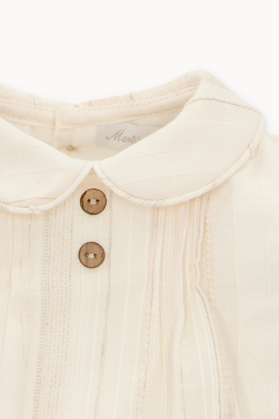 Martín Aranda "Robin" Cream Cotton Romper | Millie and John