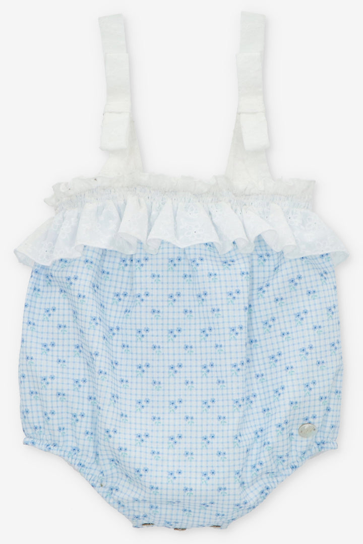 Martín Aranda "Lucia" Dusky Blue Floral Shortie | Millie and John