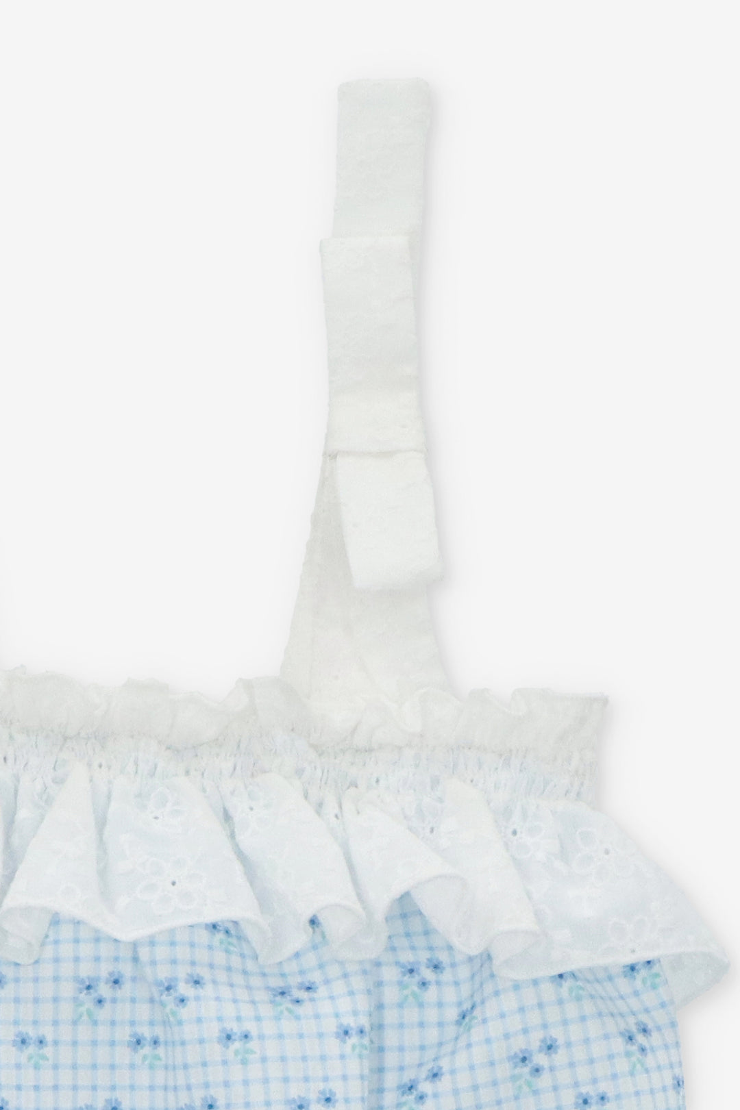 Martín Aranda "Lucia" Dusky Blue Floral Shortie | Millie and John