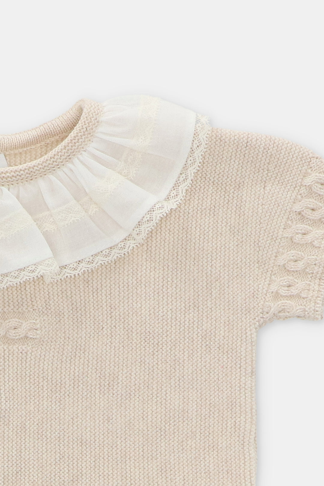 Martín Aranda "Quinn" Beige Knit Top & Bloomers | Millie and John