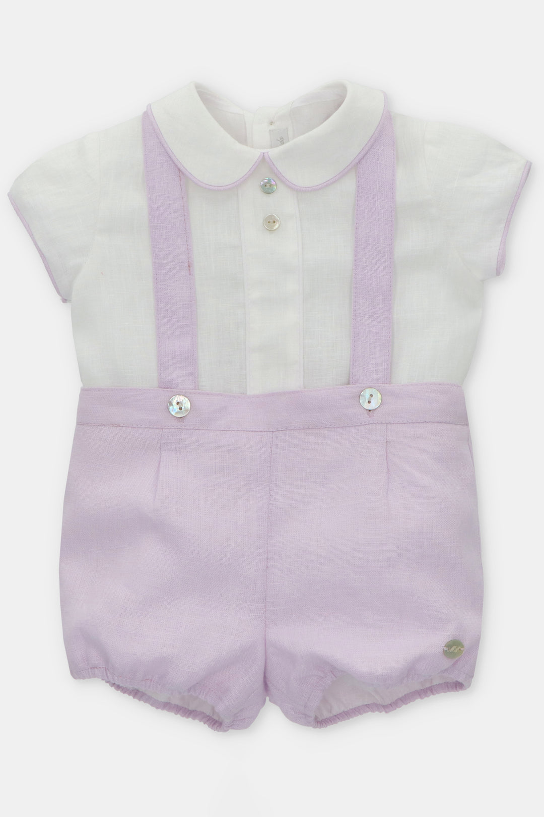 Martín Aranda "Wilfred" Lavender Shirt & Jam Pants with Braces | Millie and John