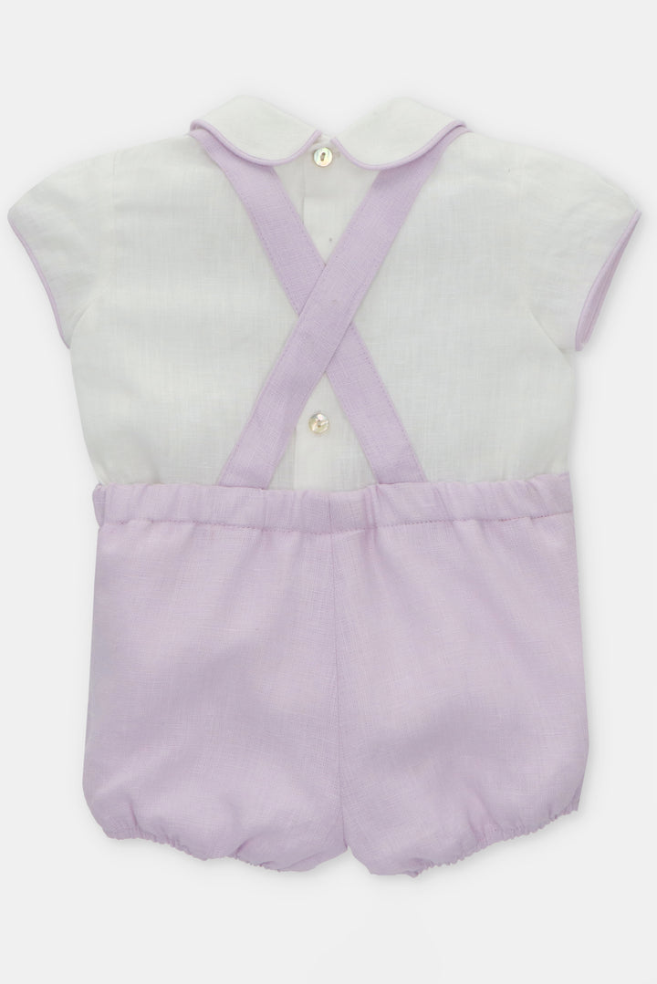 Martín Aranda "Wilfred" Lavender Shirt & Jam Pants with Braces | Millie and John