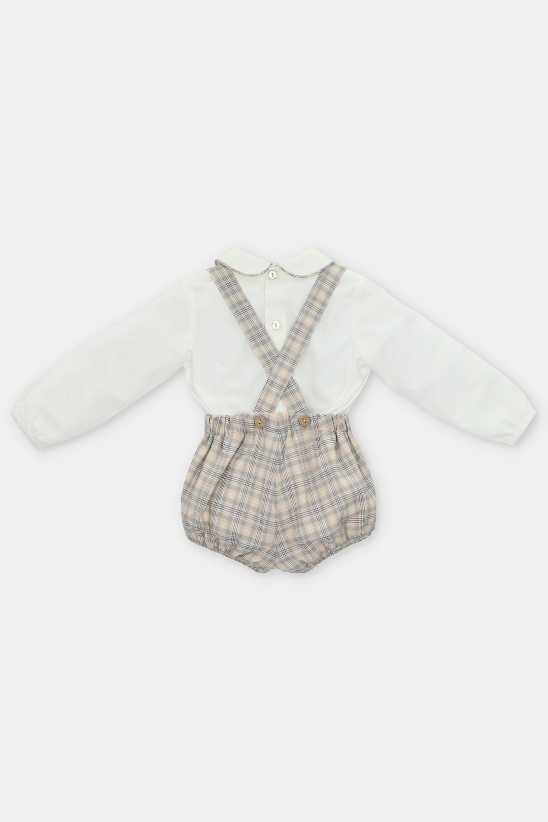 Martín Aranda "Ethan" Stone Tartan Shirt & Jam Pants with Braces | Millie and John