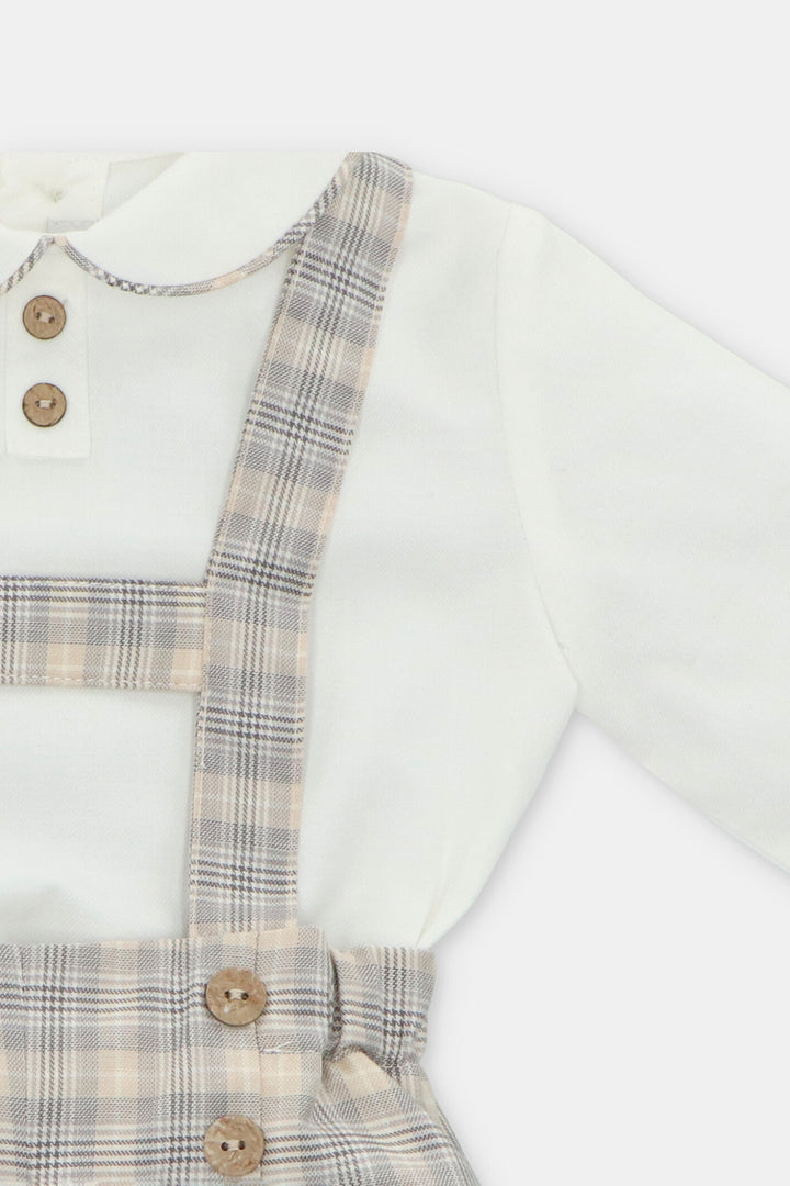 Martín Aranda "Ethan" Stone Tartan Shirt & Jam Pants with Braces | Millie and John