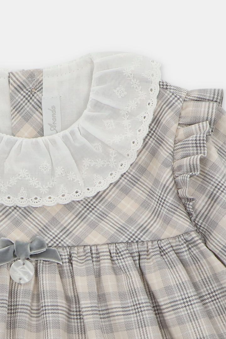 Martín Aranda "Maisie" Stone Tartan Dress & Bloomers | Millie and John