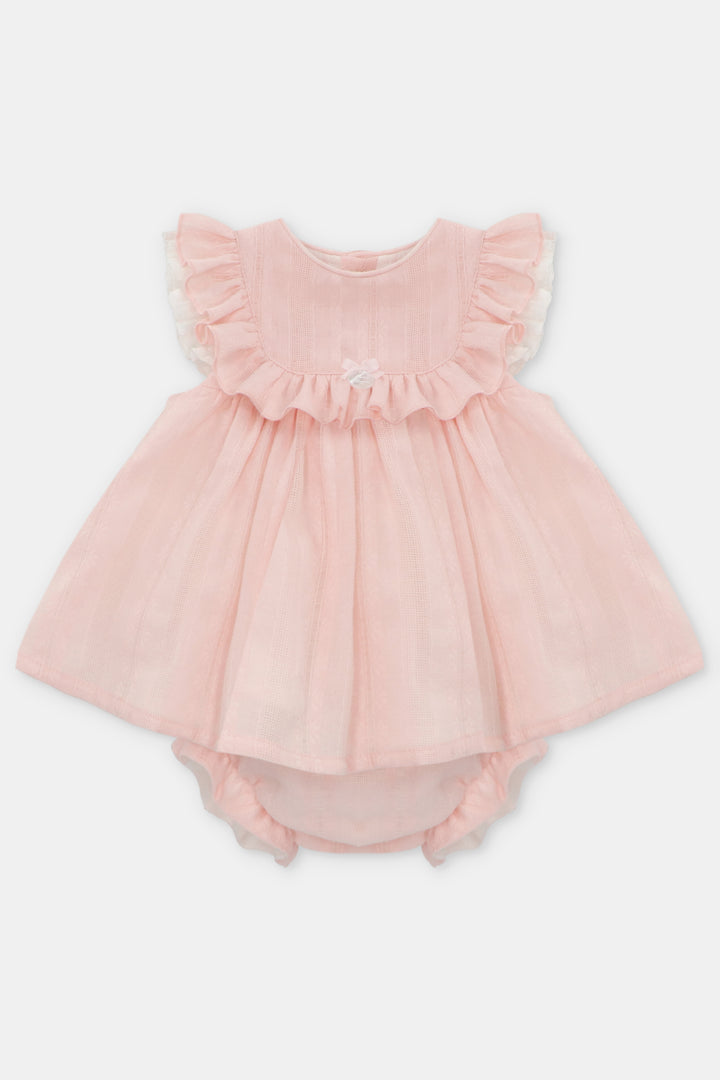 Martín Aranda "Genevieve" Blush Pink Ruffle Dress & Bloomers | Millie and John