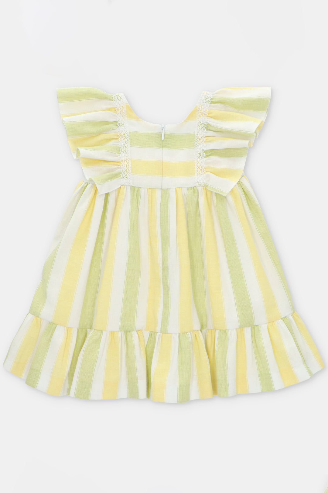 Martín Aranda "Callista" Lemon & Lime Striped Dress | Millie and John
