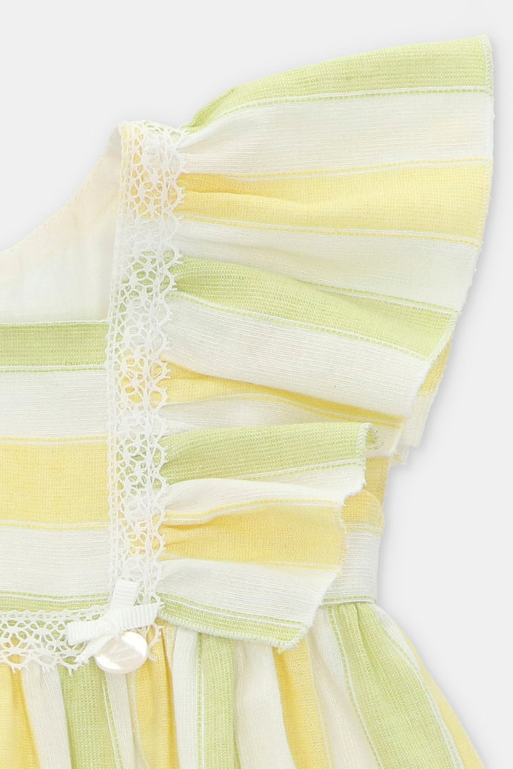 Martín Aranda "Callista" Lemon & Lime Striped Dress | Millie and John