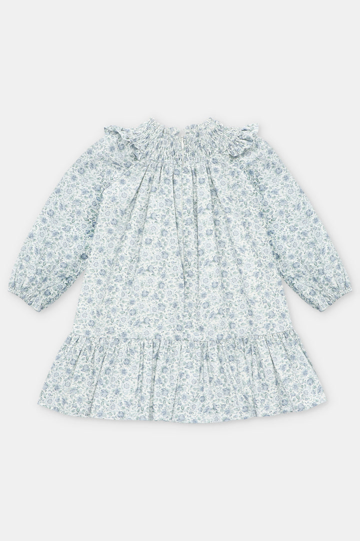Martín Aranda "Esme" Powder Blue Floral Dress | Millie and John