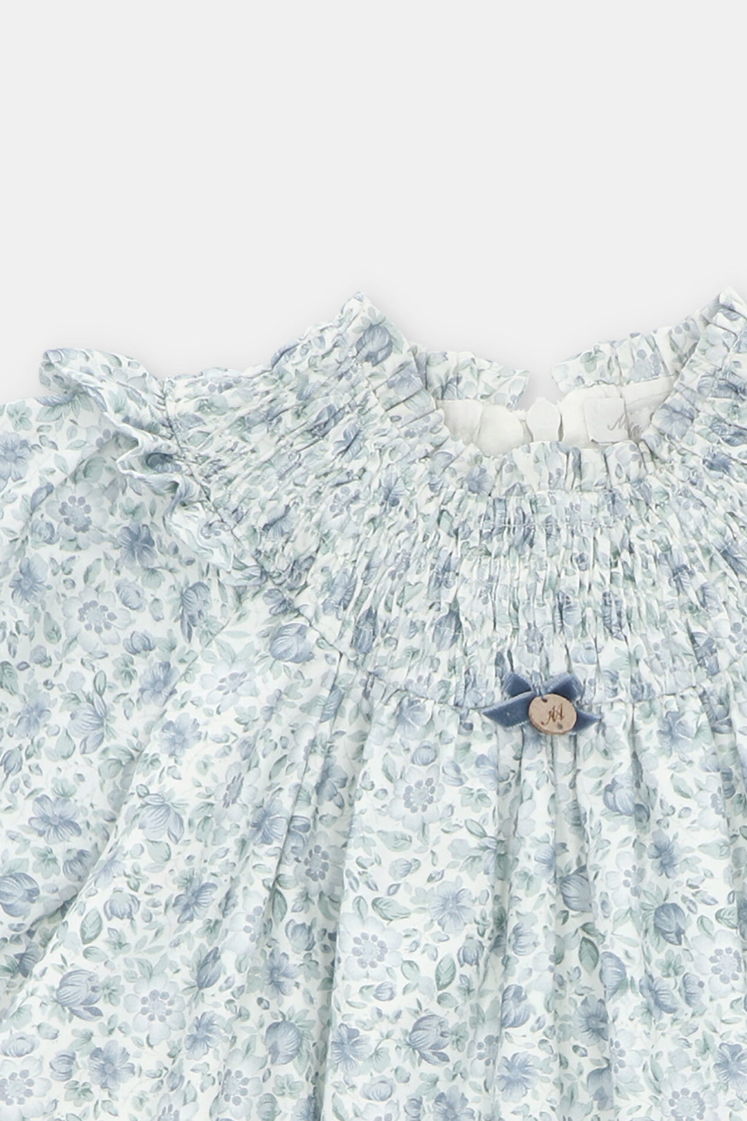 Martín Aranda "Esme" Powder Blue Floral Dress | Millie and John