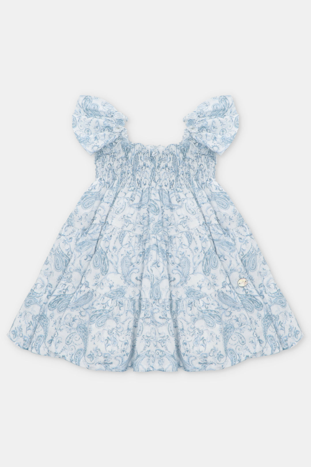 Martín Aranda "Winifred" Blue Paisley Dress | Millie and John