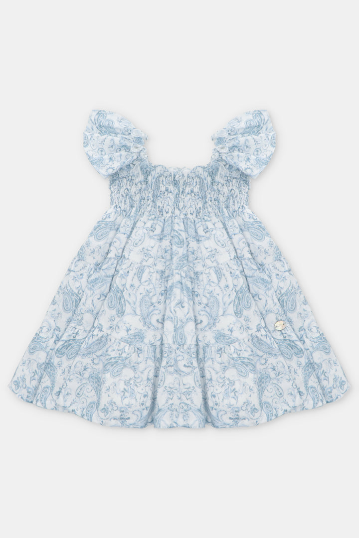 Martín Aranda "Winifred" Blue Paisley Dress | Millie and John