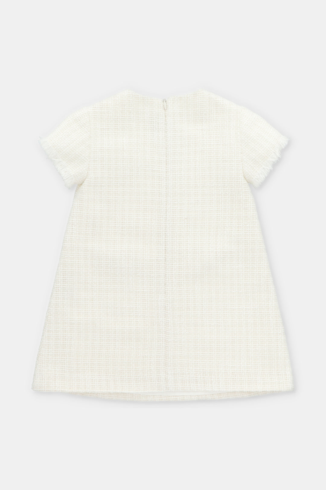 Martín Aranda "Serena" Cream Shimmer Tweed Dress | Millie and John