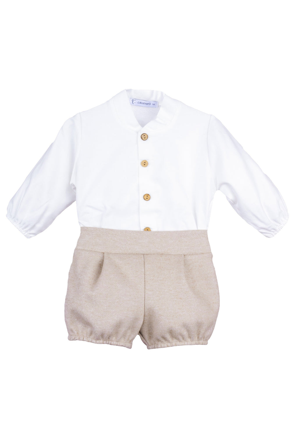 Calamaro Excellentt "Dylan" Shirt & Beige Shorts | Millie and John