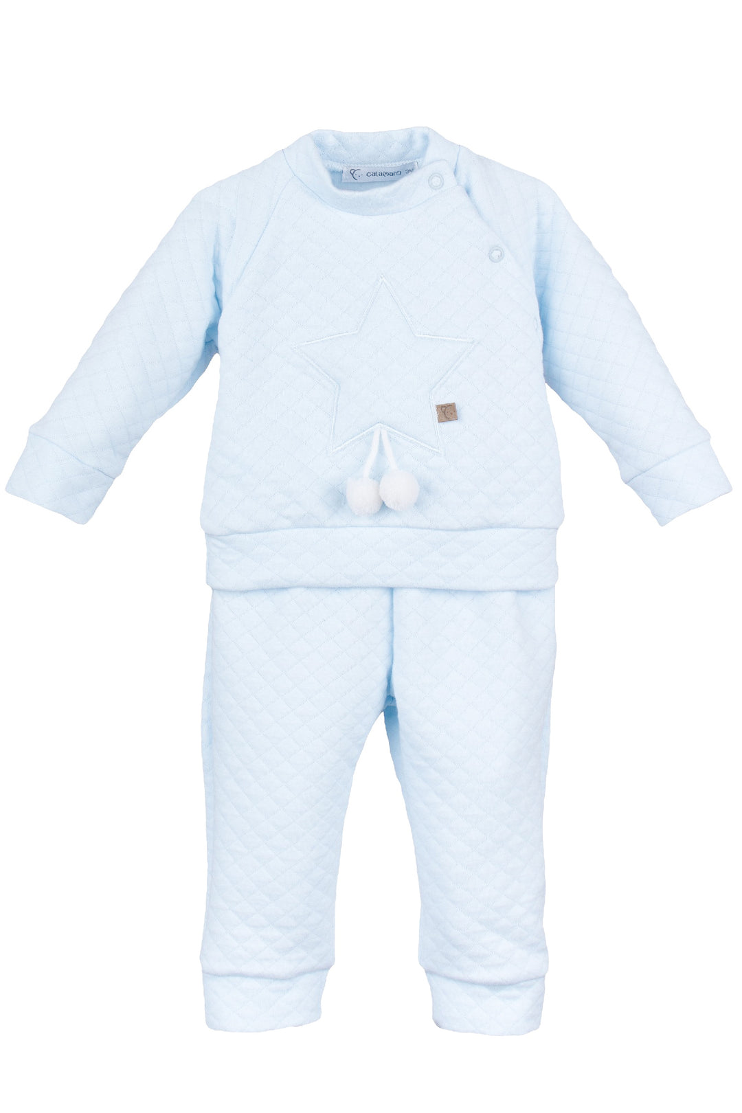 Calamaro "Oakley" Blue Diamond Stitch Tracksuit | Millie and John