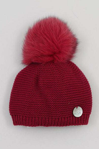 Pangasa Garnet Faux Fur Beanie Hat | Millie and John