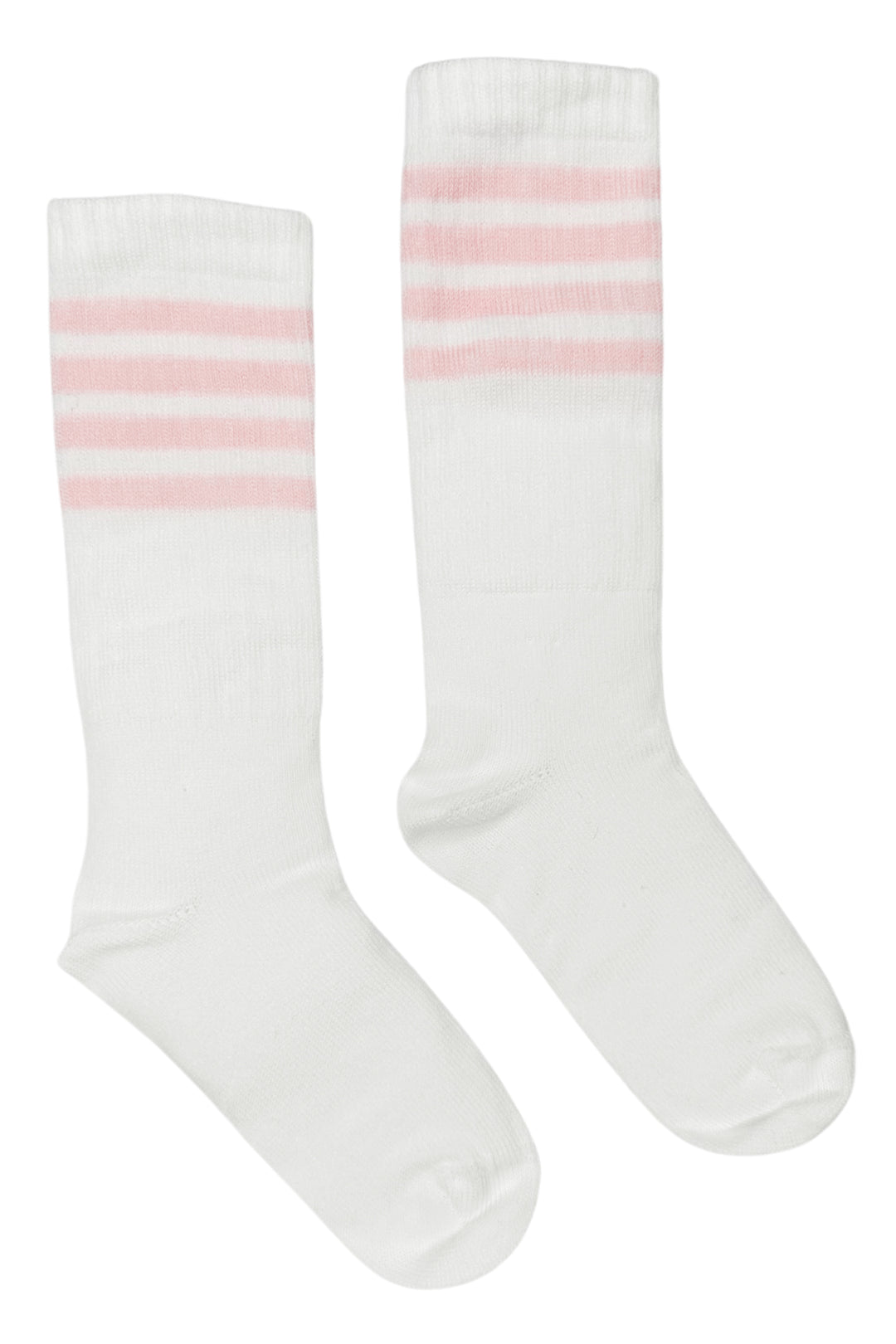 Meia Pata Baby Pink Stripe Knee High Sport Socks | Millie and John