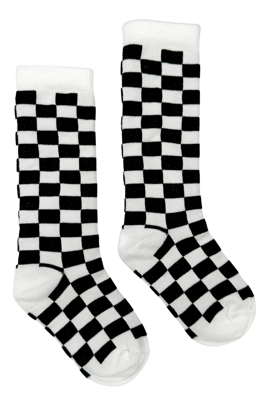 Meia Pata Black Checkerboard Knee High Socks | Millie and John