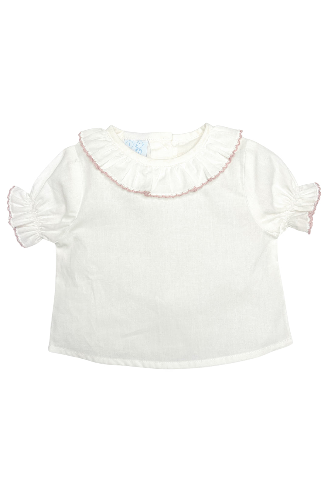 Granlei "Alexa" Ivory Ruffle Collar Blouse | Millie and John