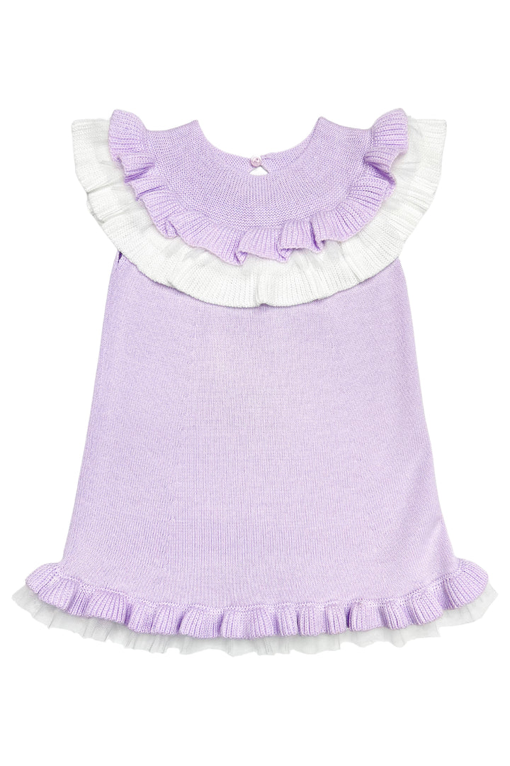 Granlei "Giselle" Lilac Knit Tulle Dress | Millie and John