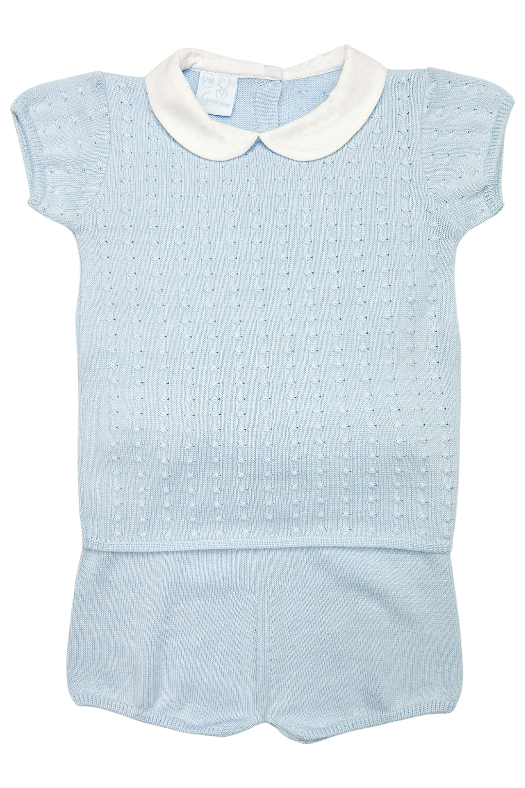 Granlei "Harry" Baby Blue Knit Top & Shorts | Millie and John