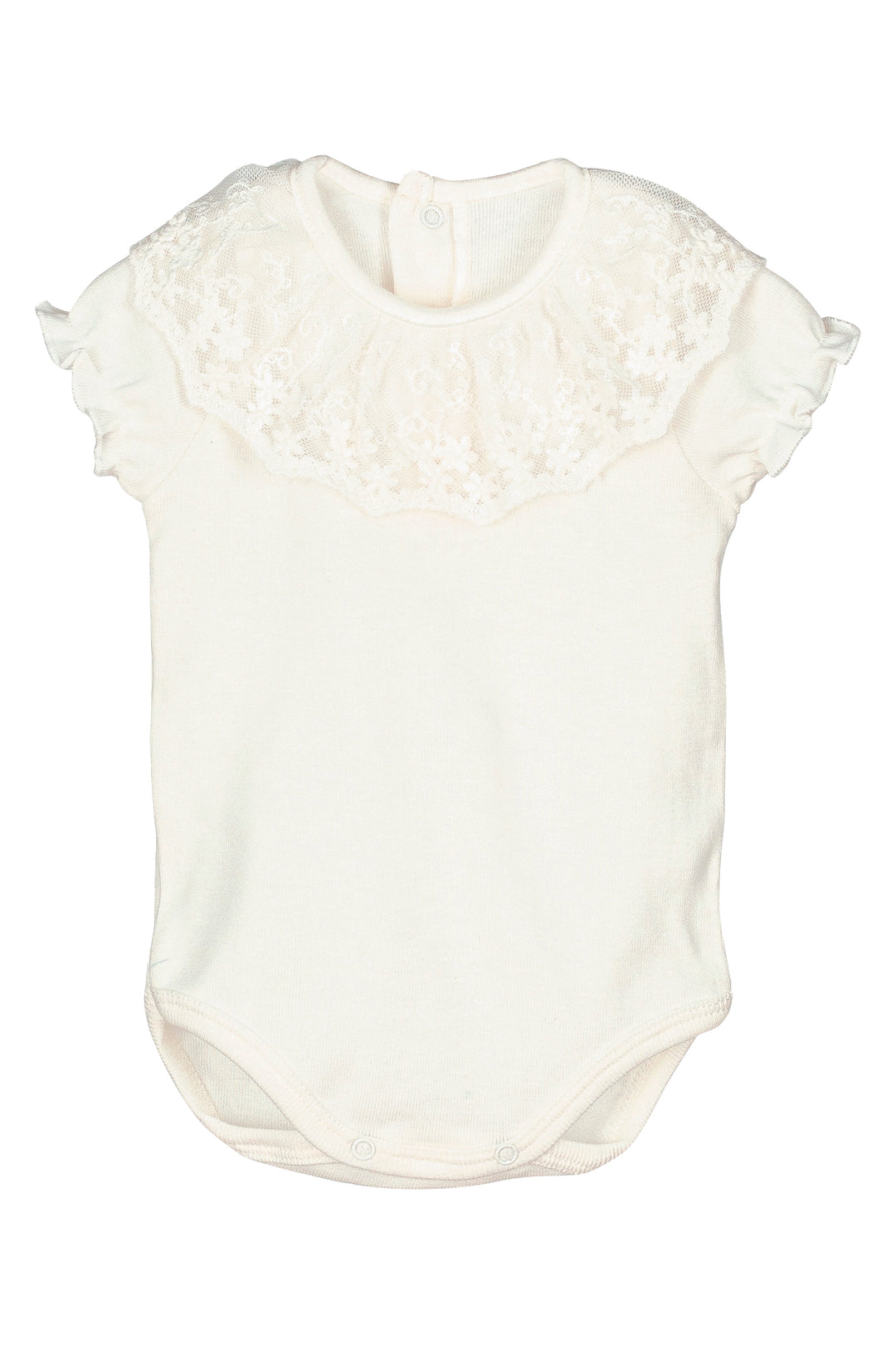 Calamaro Lace Collar Short Sleeve Bodysuit | Millie and John