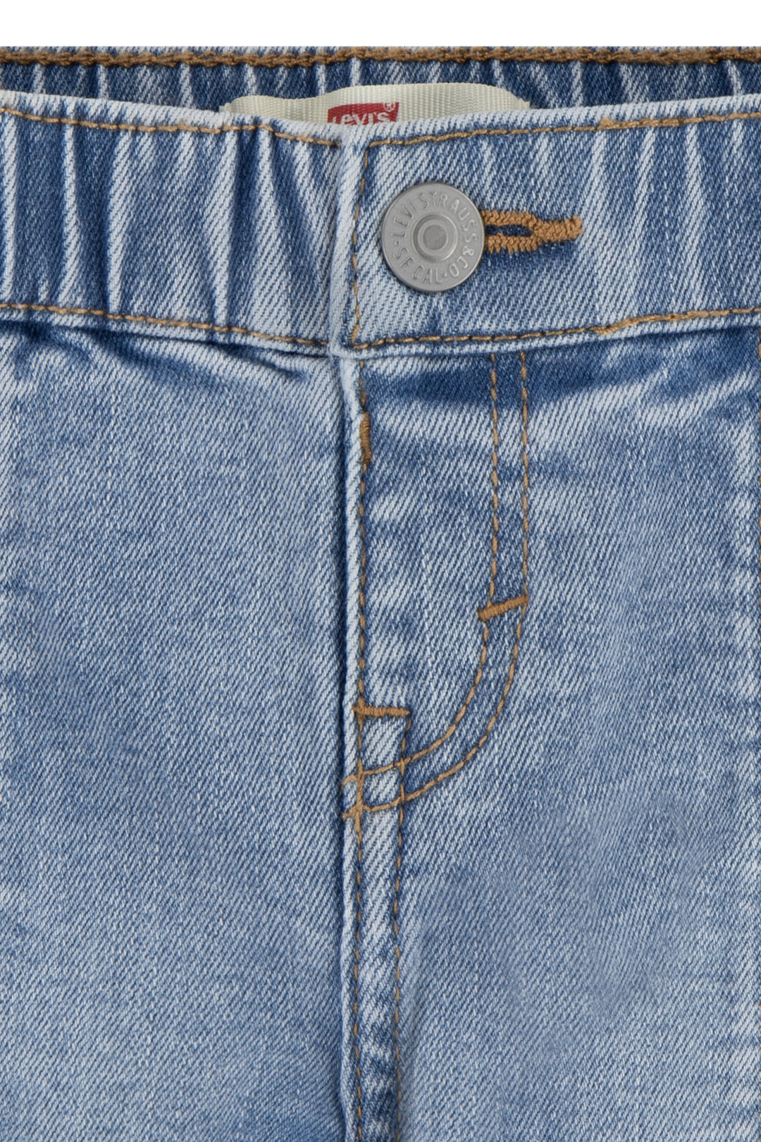 Levi's® Sunshine Yellow Bear T-Shirt & Denim Shorts | Millie and John