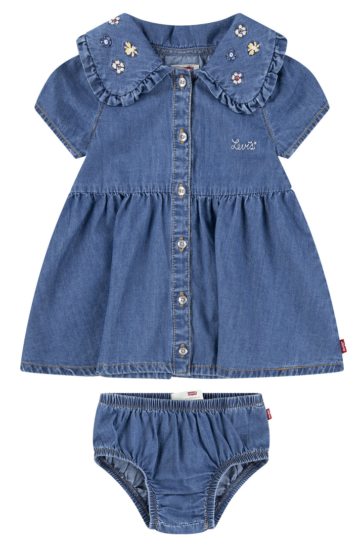 Levi's® Denim Chambray Button-Down Dress & Bloomers | Millie and John