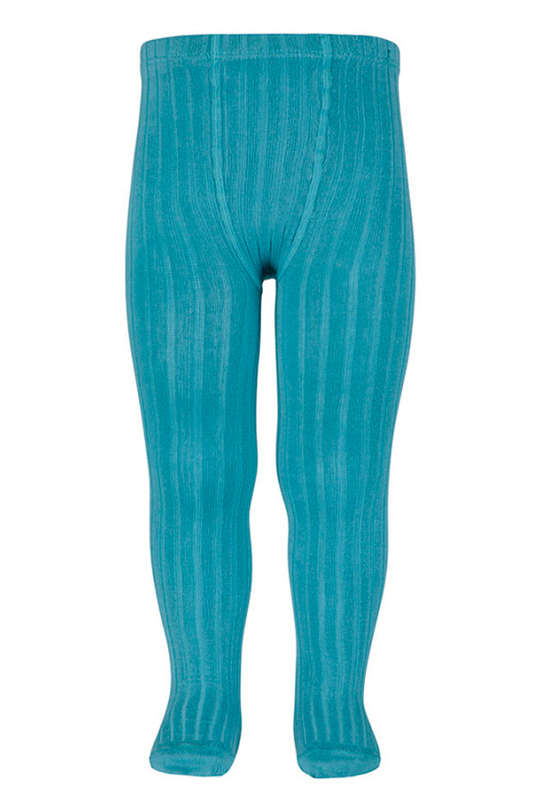 Condor Teal Ribbed Tights | Millie and John