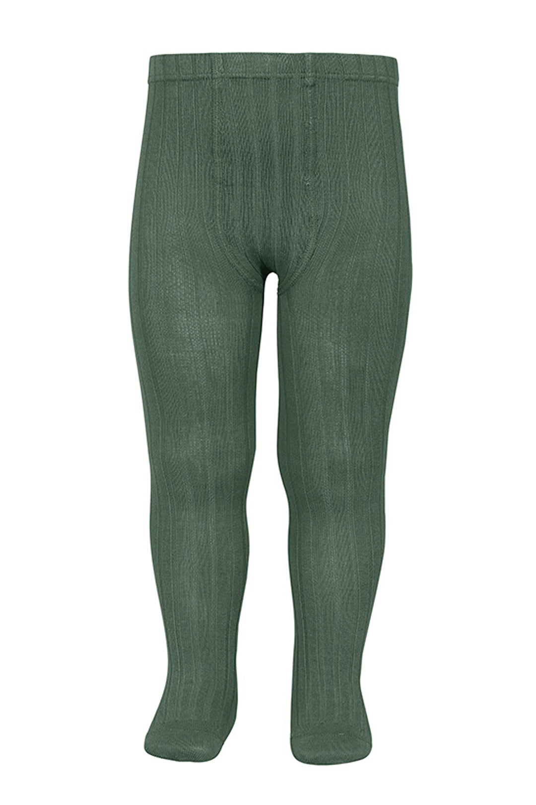 Condor Moss Green Ribbed Tights | Millie and John