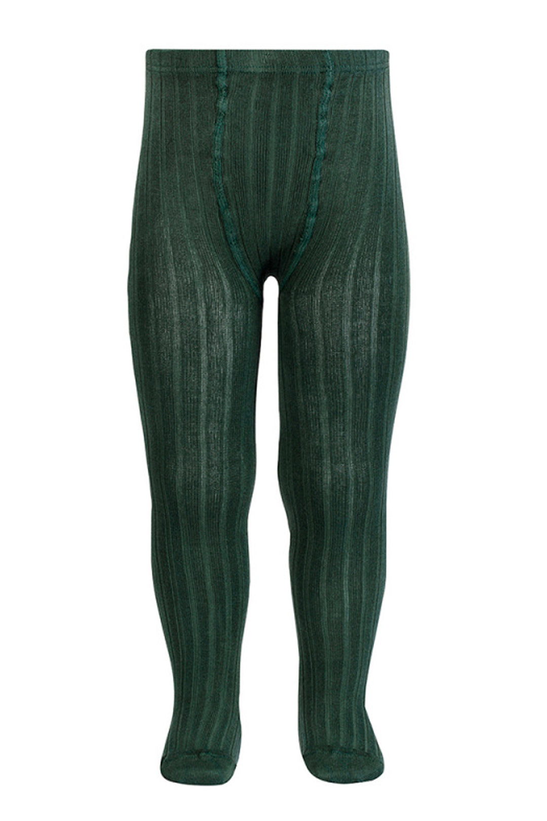 Condor Pine Green Ribbed Tights | Millie and John