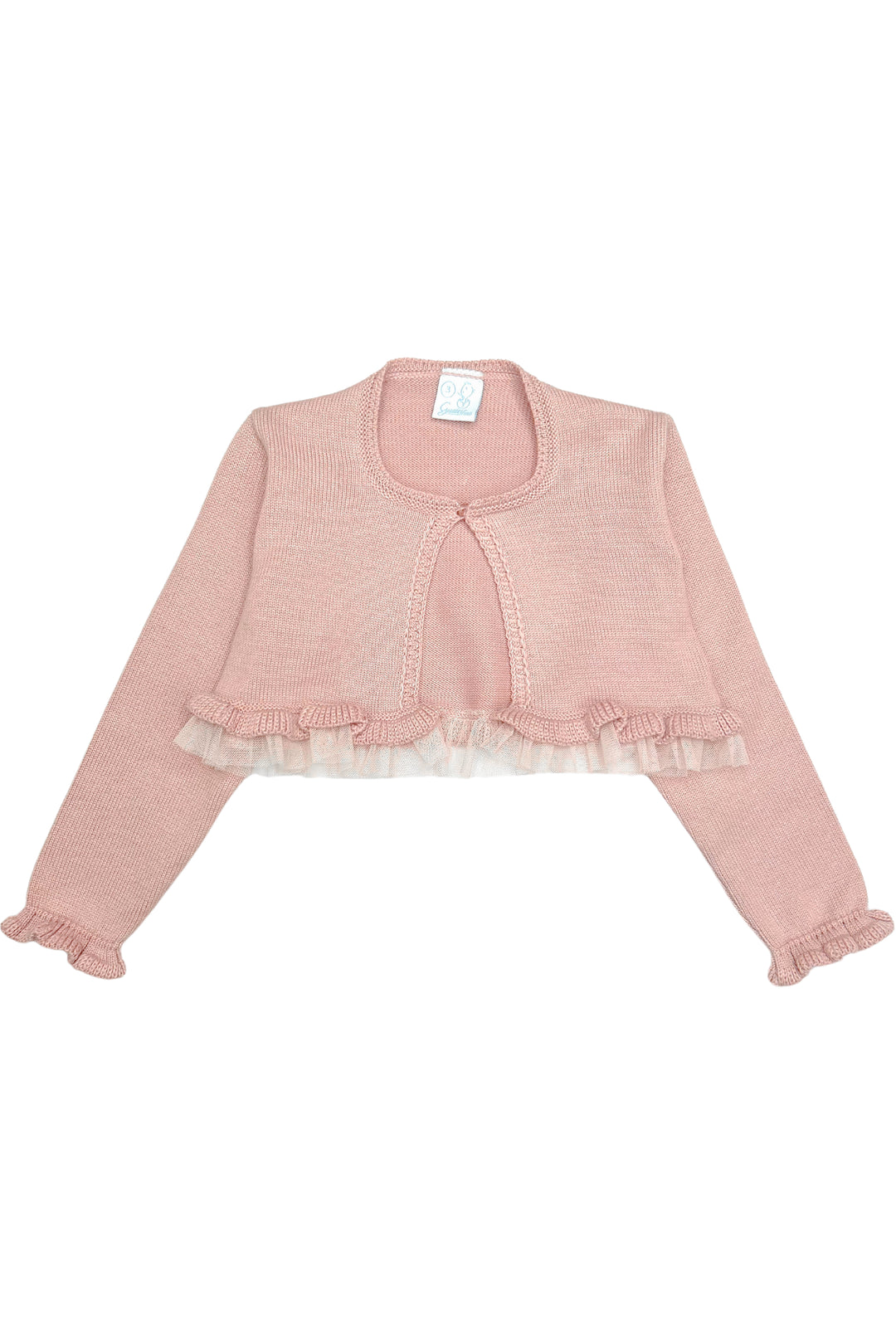 Granlei "Amara" Dusky Pink Tulle Cardigan | Millie and John