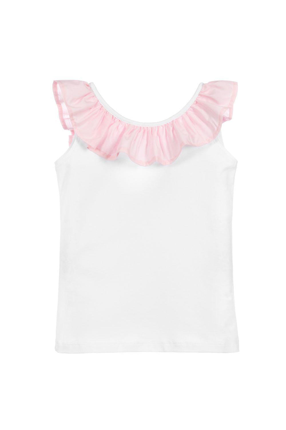 Phi Pink Ruffle Bow Vest | Millie and John