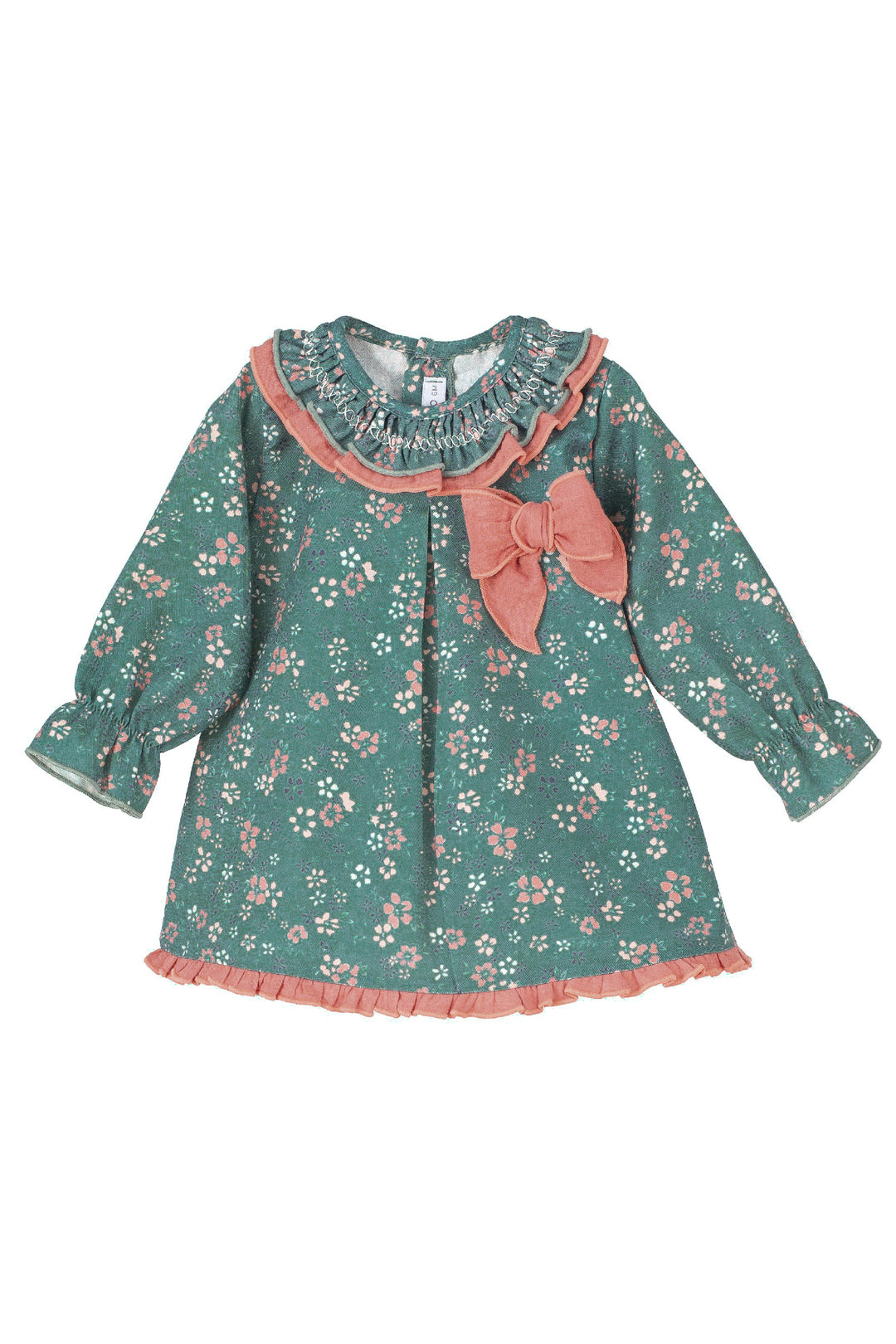 Calamaro "Loula" Teal Floral Dress | Millie and John