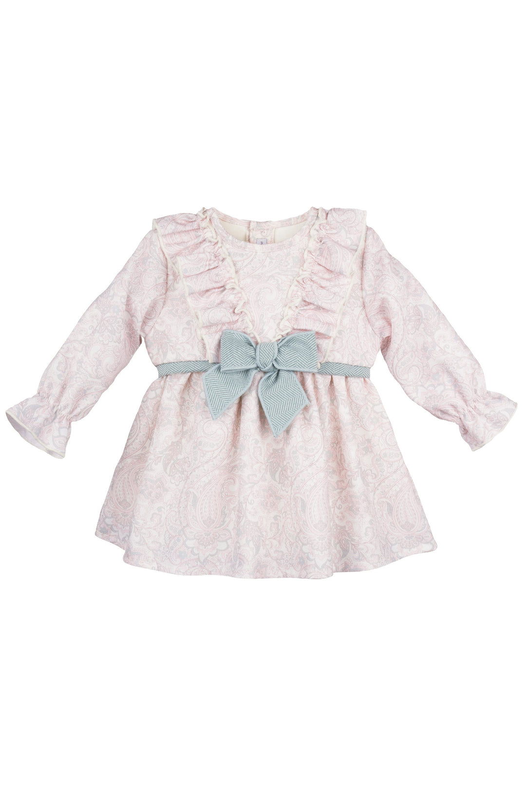"Orla" Pale Pink Paisley Dress