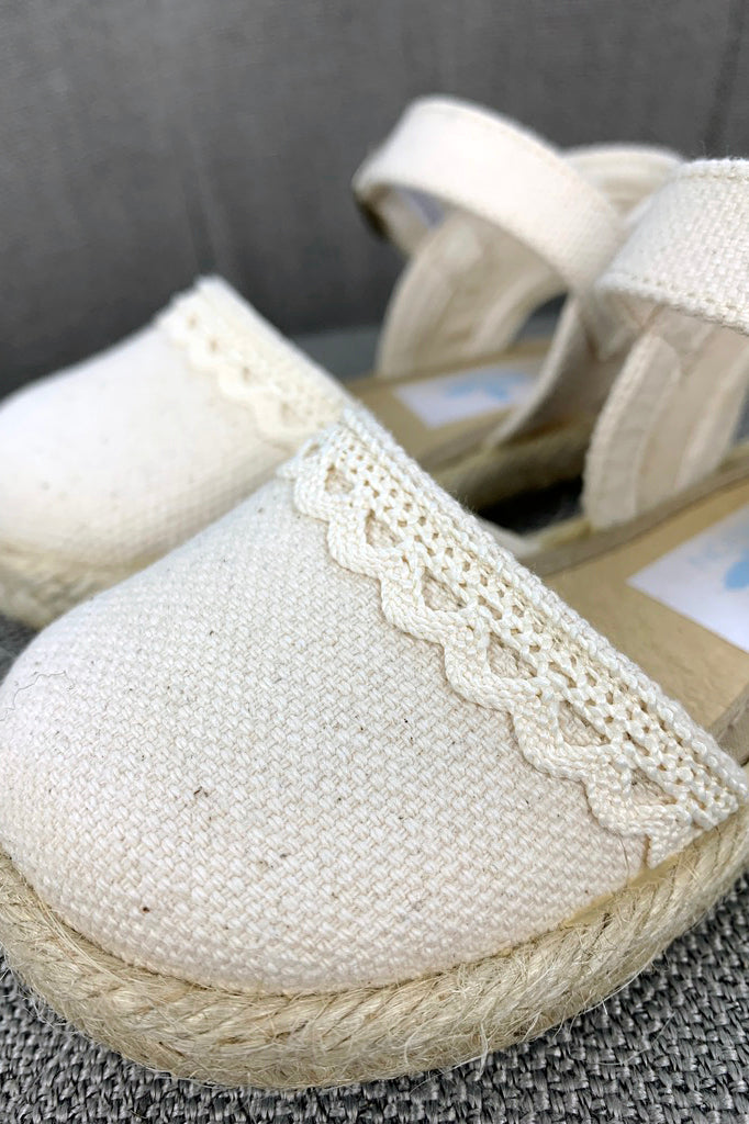 Sardon Linen Espadrille Sandals | Millie and John