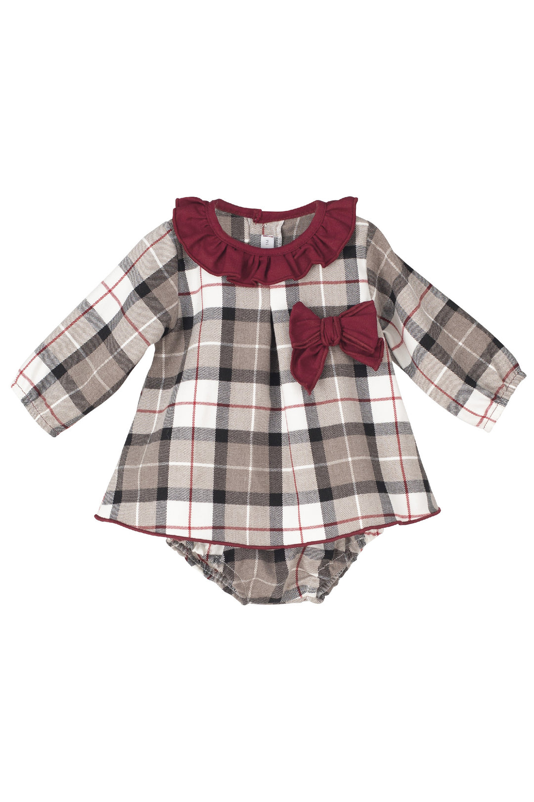 Calamaro Excellentt "Sybil" Stone Tartan Dress & Bloomers | Millie and John