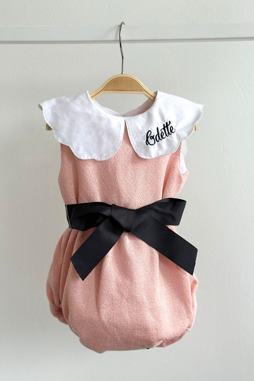 Phi "Leila" Pink Sparkly Romper | Millie and John