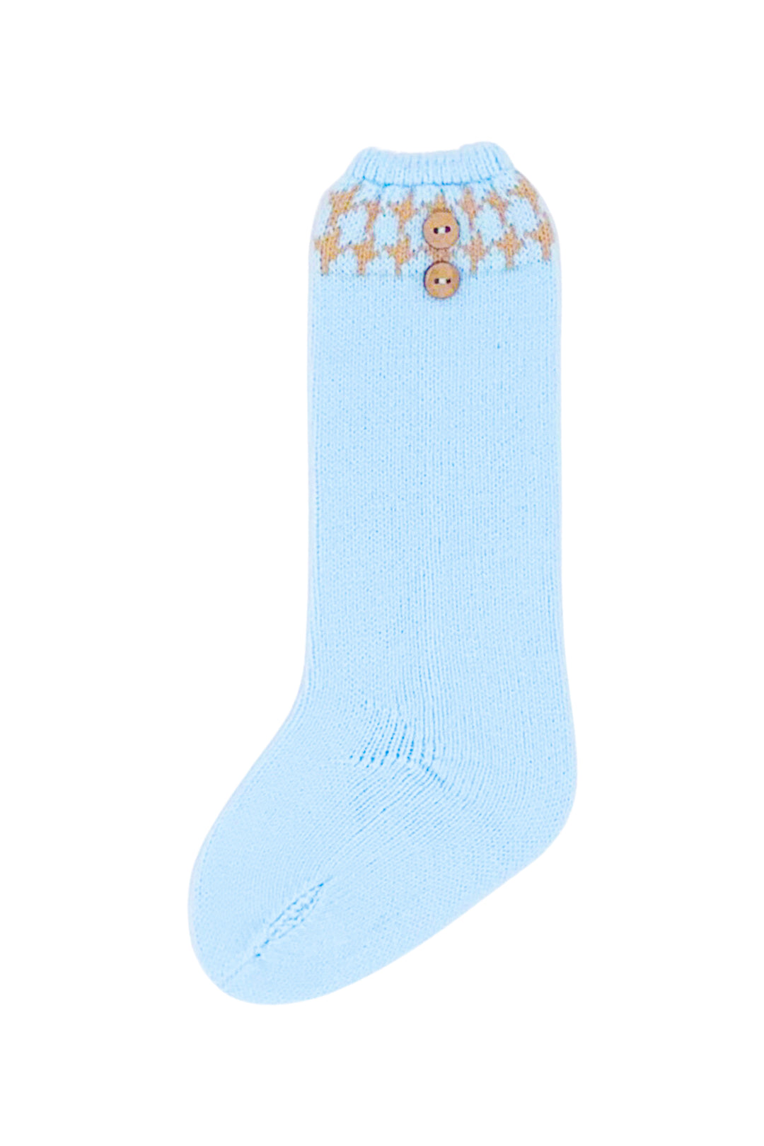 Rahigo Blue & Camel Knee High Socks | Millie and John