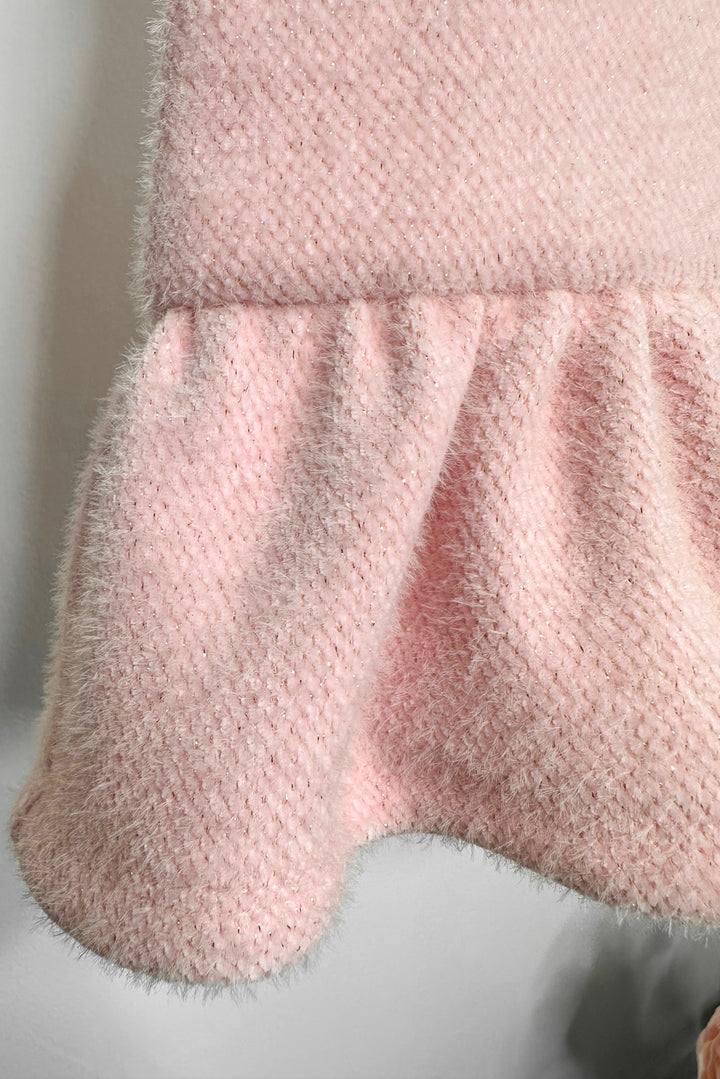 Phi "Louisa" Sparkly Pink Drop Waist Dress | Millie and John