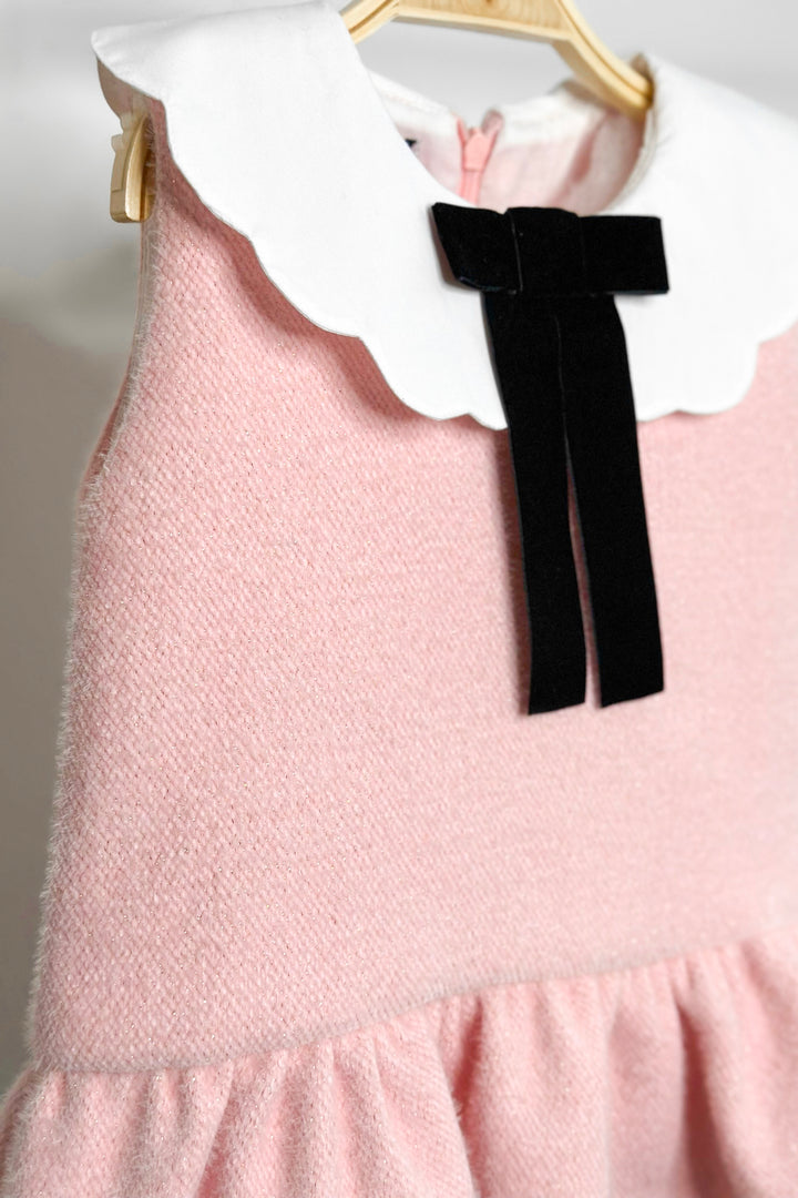 Phi "Louisa" Sparkly Pink Drop Waist Dress | Millie and John