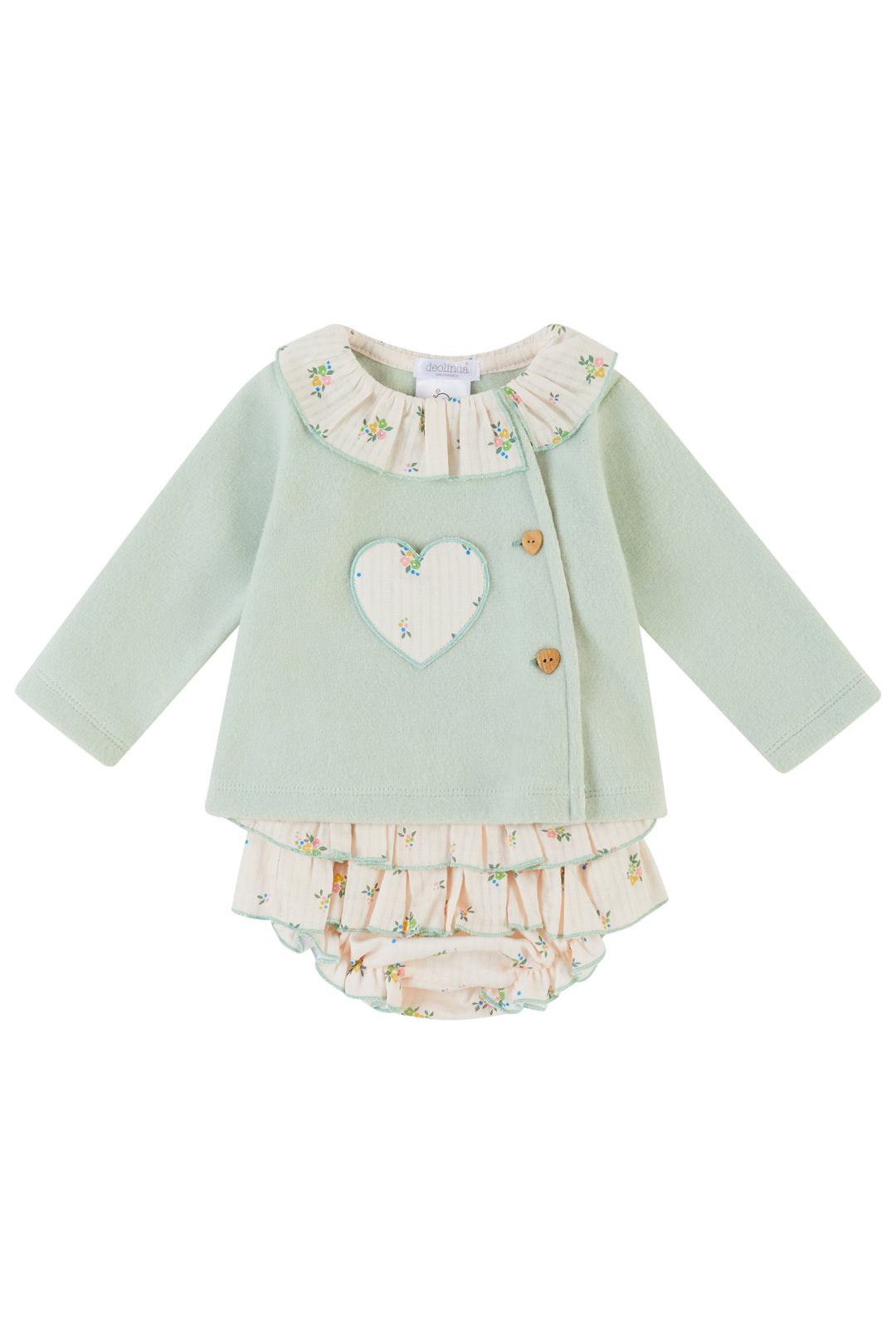 Deolinda "Paisley" Sage Green Floral Top & Bloomers | Millie and John