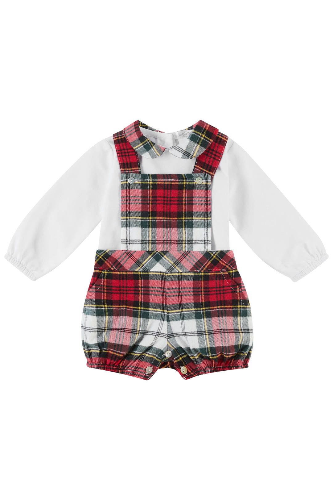 Deolinda "Atilio" Red Tartan Shirt & Dungarees | Millie and John