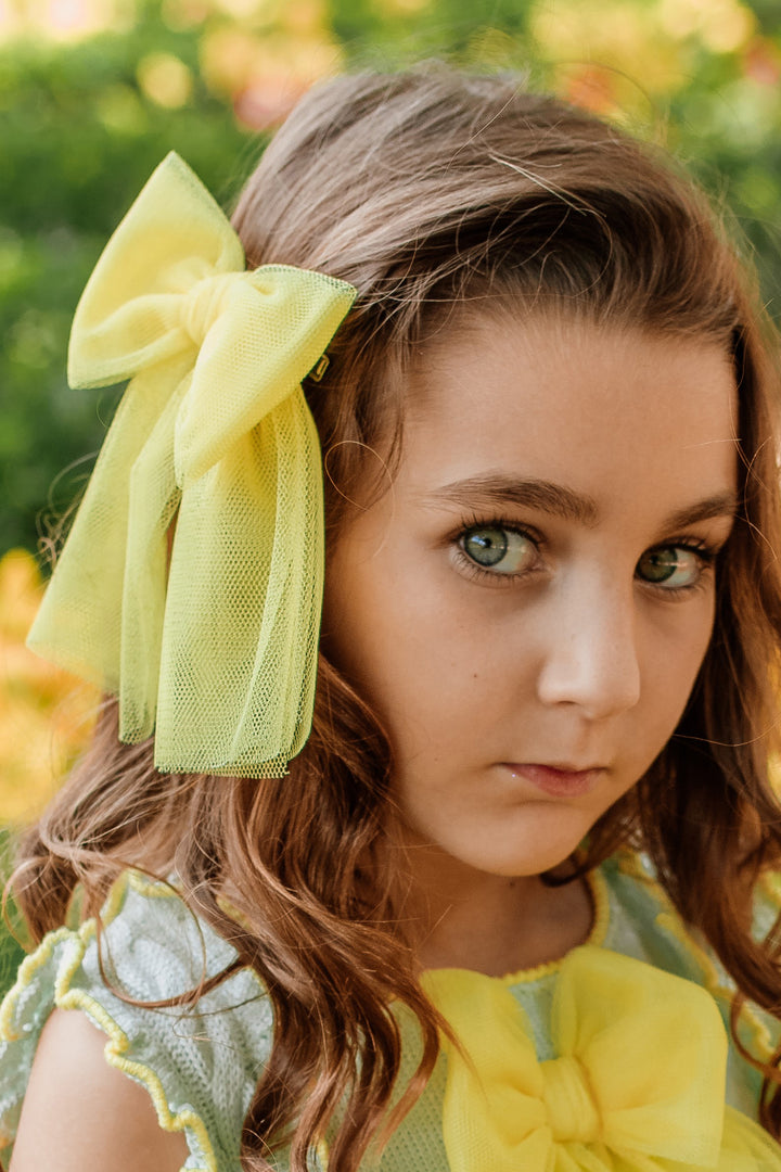 Rahigo PREORDER Large Tulle Hair Bow | Millie and John