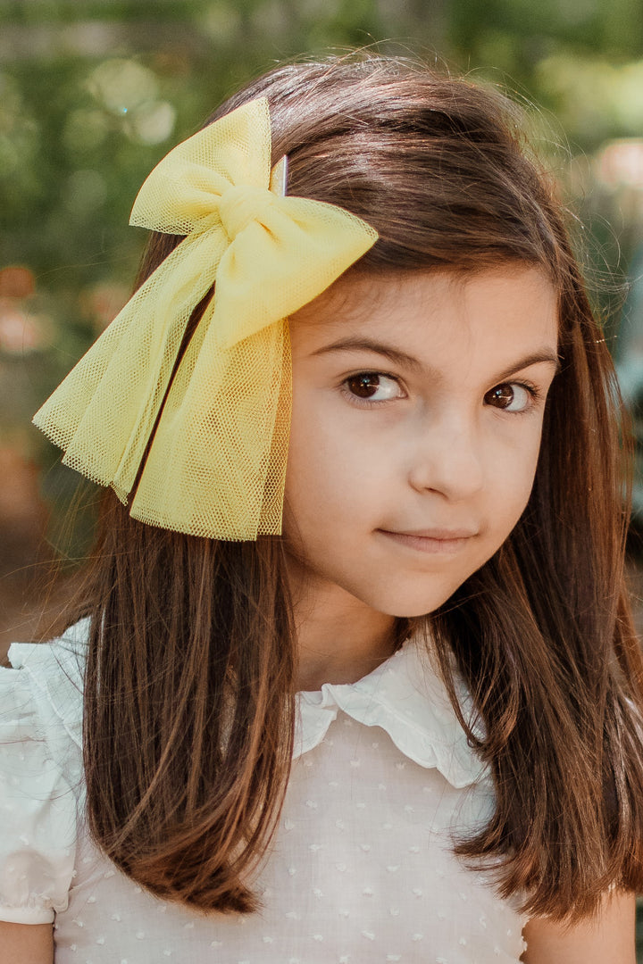 Rahigo PREORDER Large Tulle Hair Bow | Millie and John
