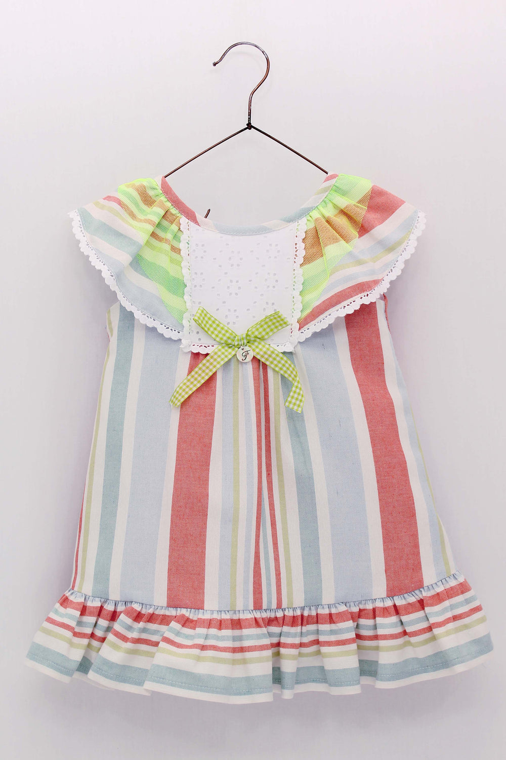 Foque PREORDER "Calliope" Multicoloured Striped Dress | Millie and John