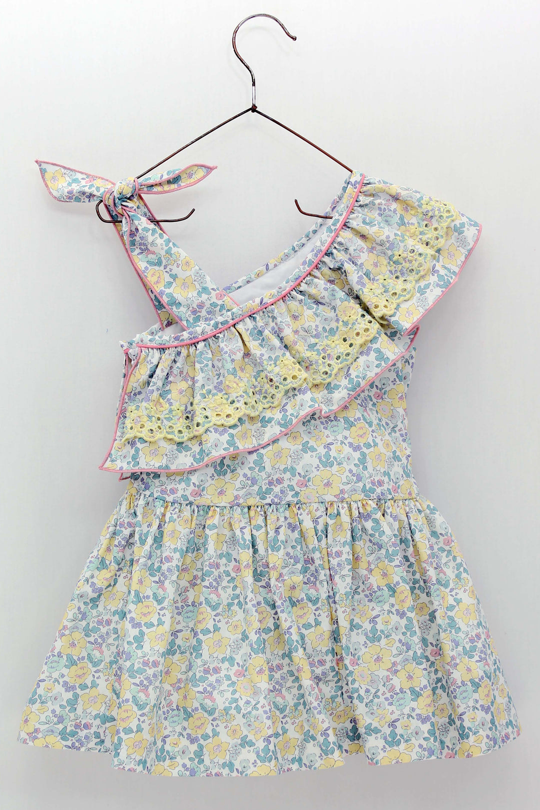 Foque PREORDER "Valencia" Sage Green & Lemon Floral Dress | Millie and John