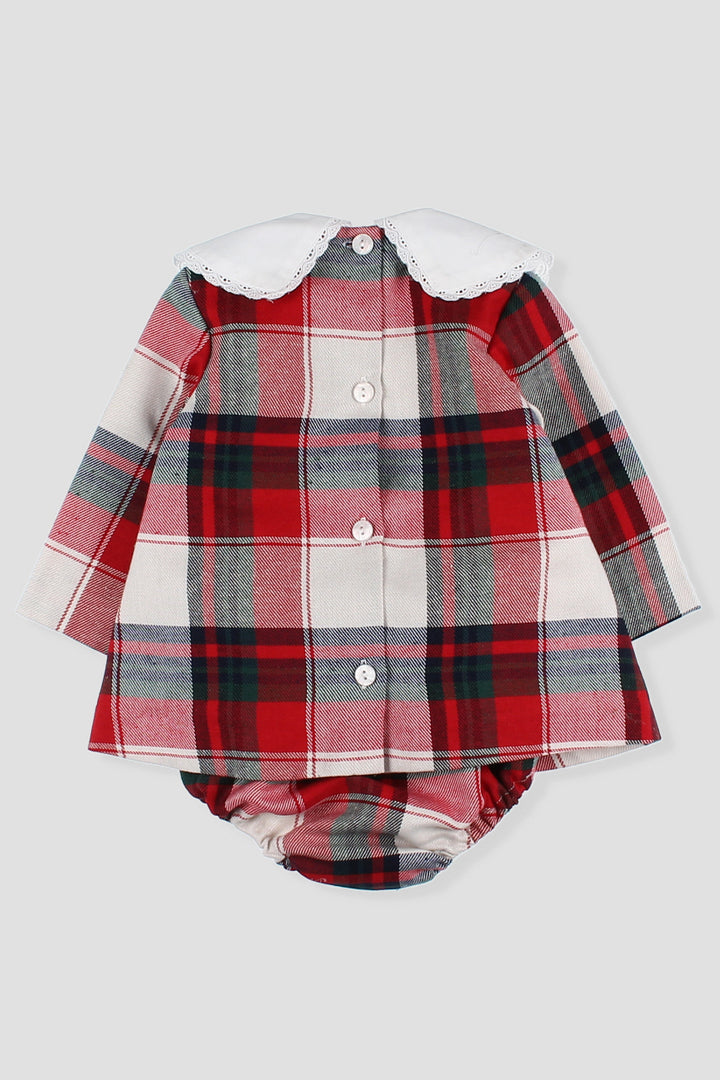 Foque "Ophelia" Red Tartan Dress & Bloomers | Millie and John
